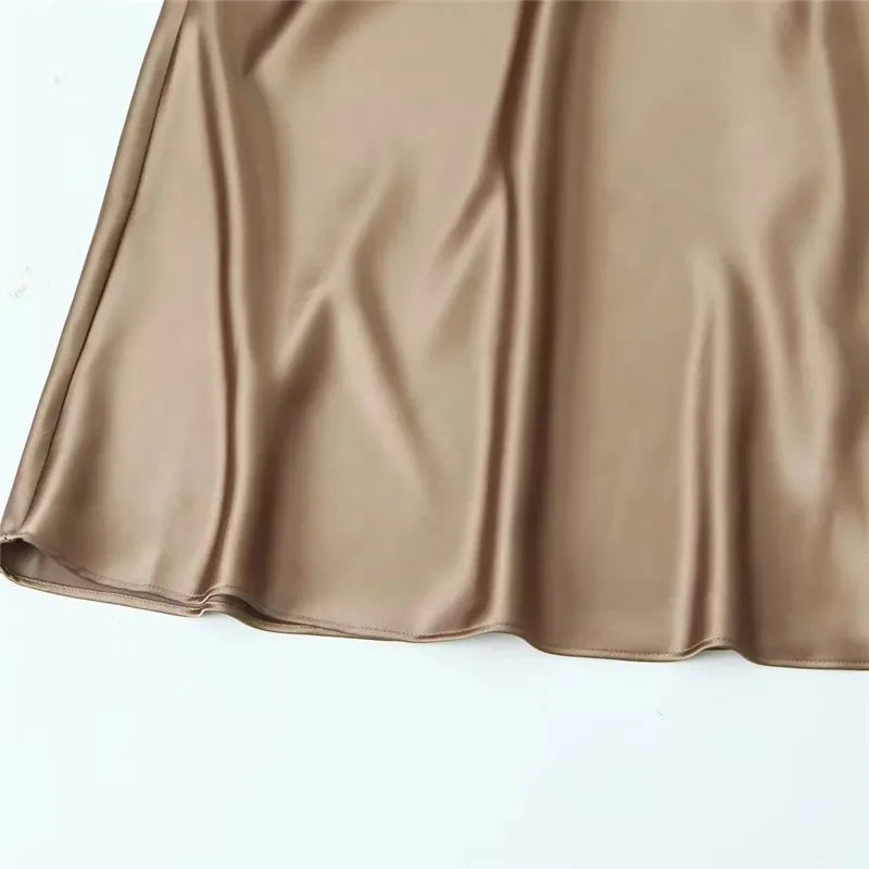 Sophia | Elegant satin midi dress