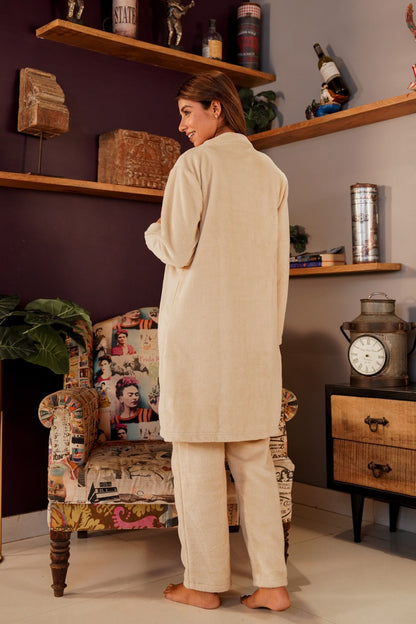 Monica™ - Beige Supersoft Wool 3-Piece Set