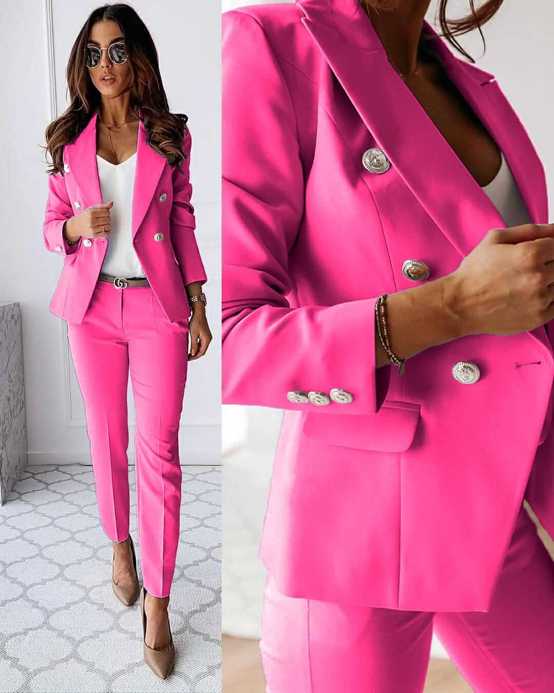 Vivian | Elegant Women's Pantsuit with Jacket & Trousers | Two-piece Suit for office, special occasions & everyday wear