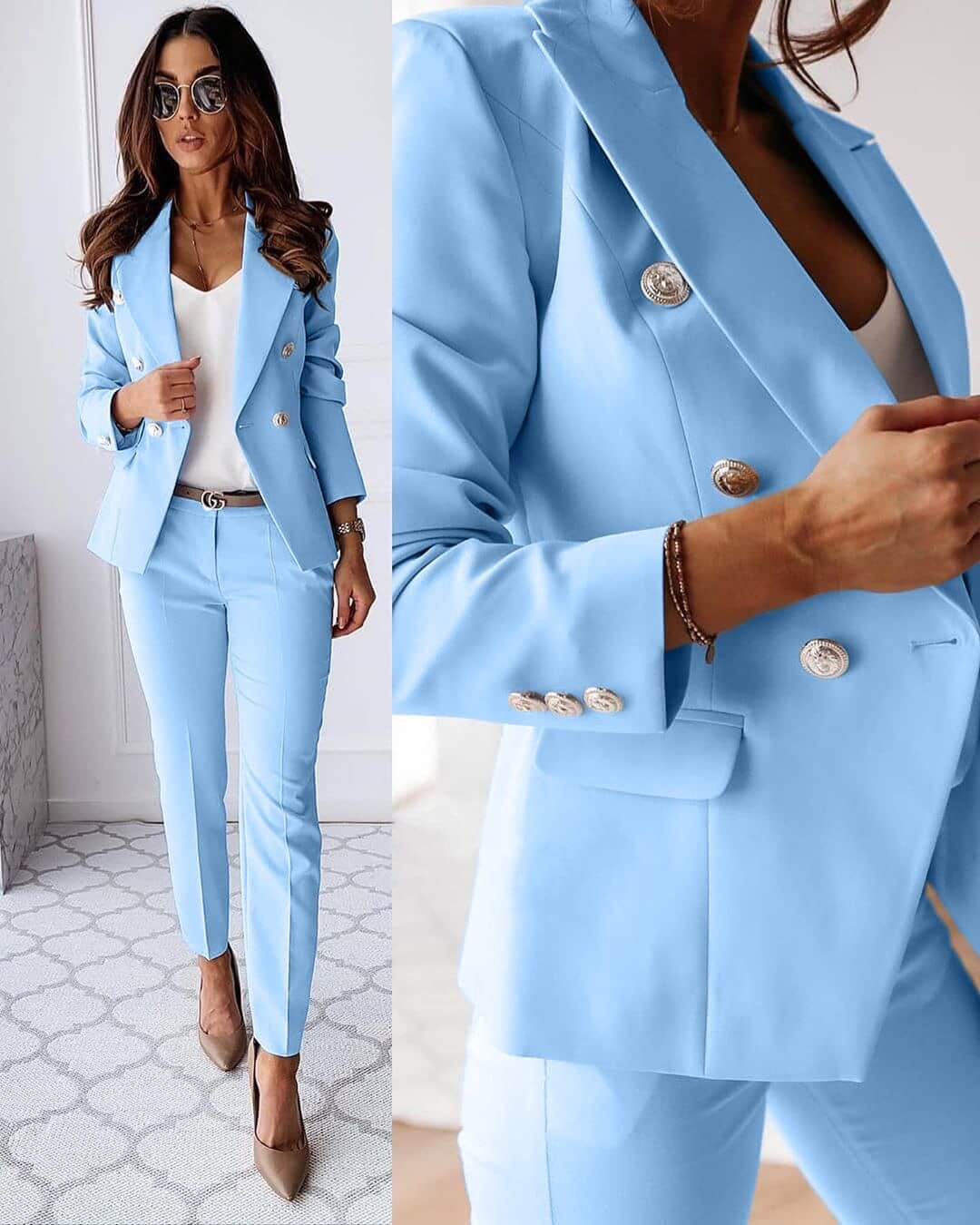 Vivian | Elegant Women's Pantsuit with Jacket & Trousers | Two-piece Suit for office, special occasions & everyday wear