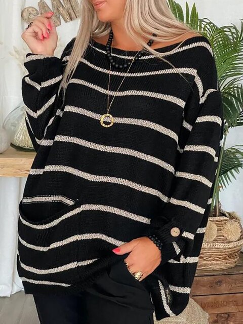 Leonie™ | Chic Striped Sweater