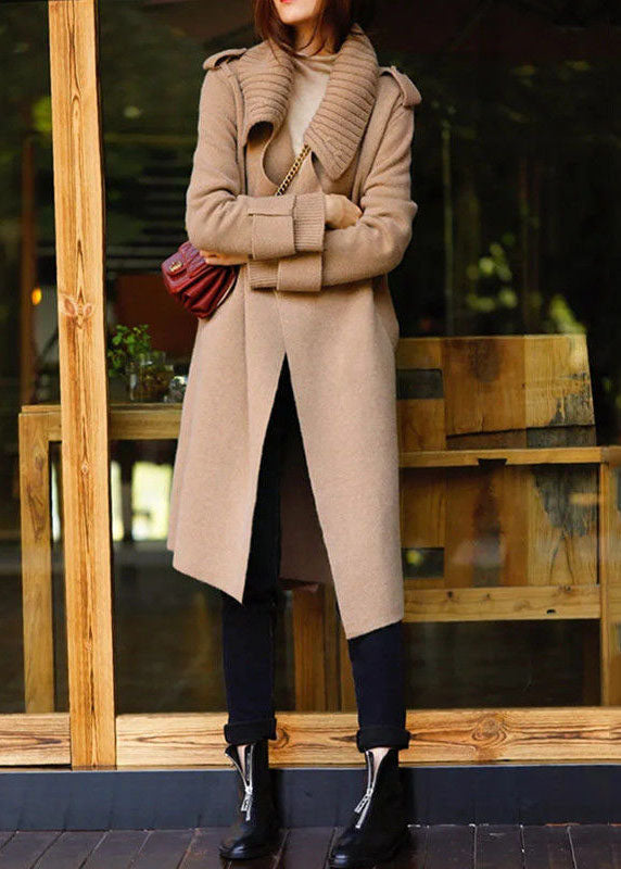 Minji™ - Women's Collar Knit Patchwork Wool Loose Cardigans Winter