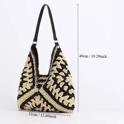 Lena™ | Large straw beach bag