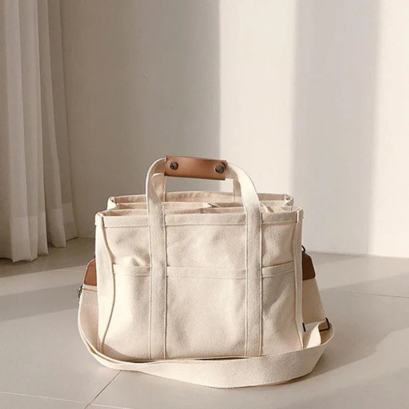 Klara™ - Canvas bag with multiple compartments