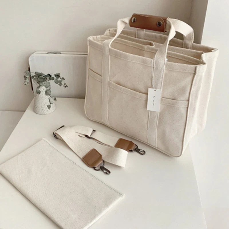 Klara™ - Canvas bag with multiple compartments