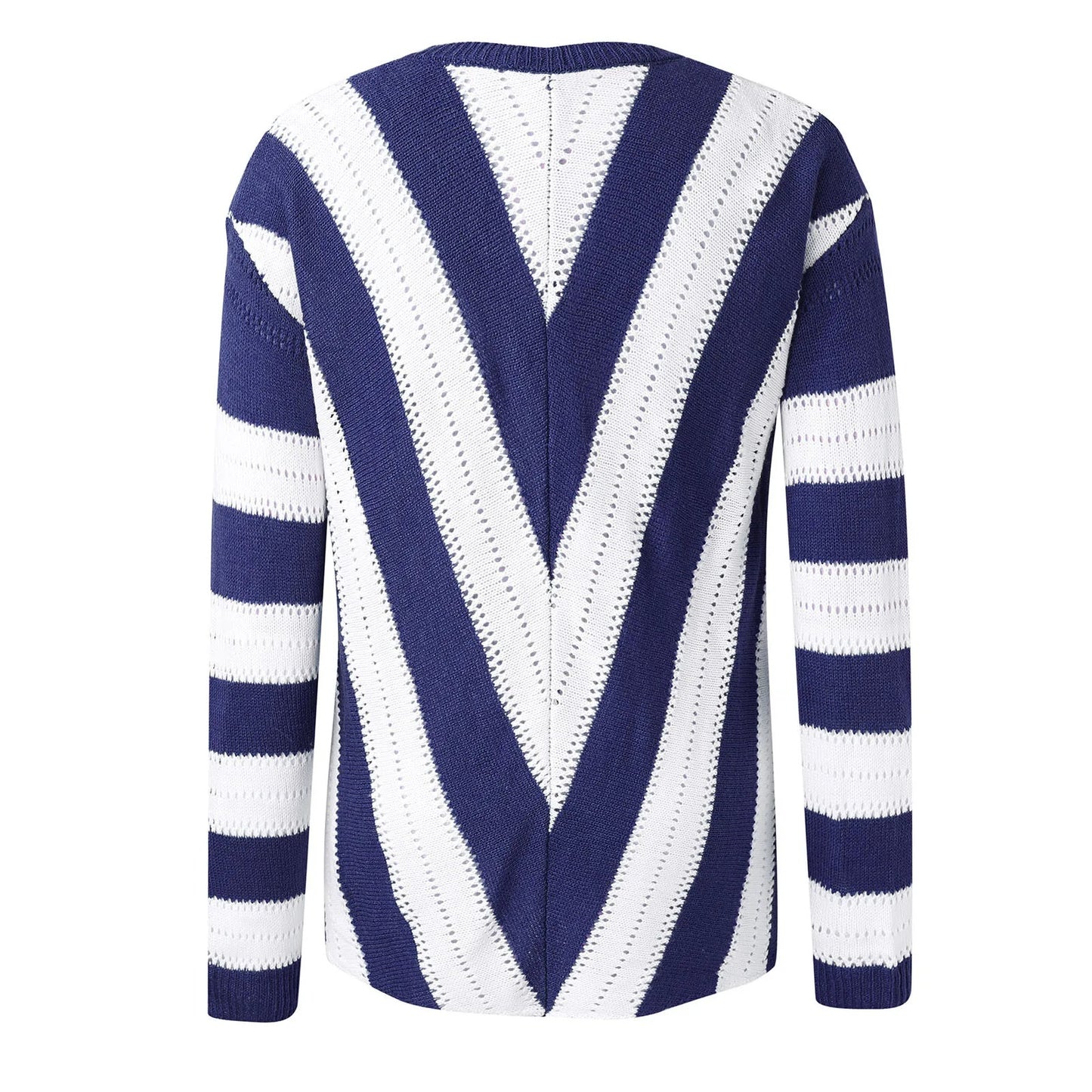 Anneliese™ - Cozy striped V-neck sweater for women
