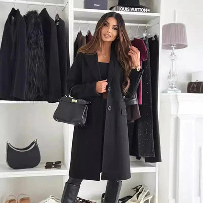 Stylish long winter coat for women 