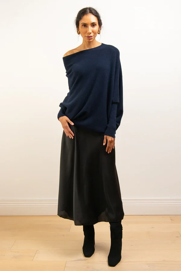 Mariemi™ | Asymmetric Draped Sweater