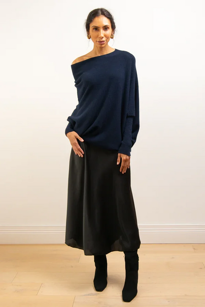 Mariemi™ | Asymmetric Draped Sweater