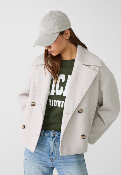 Timeless classic short coat for women 