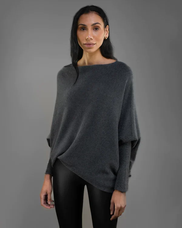 Mariemi™ | Asymmetric Draped Sweater