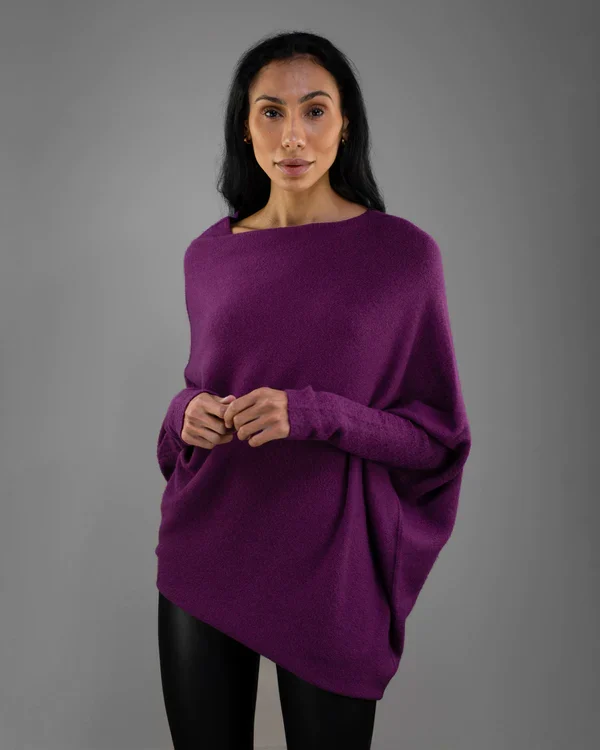 Mariemi™ | Asymmetric Draped Sweater