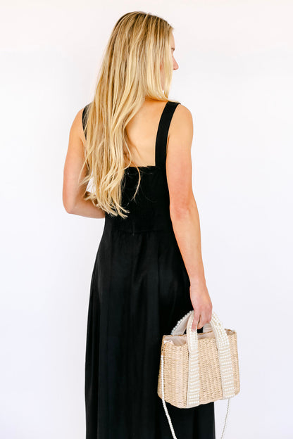 Karen | Elegant black midi dress