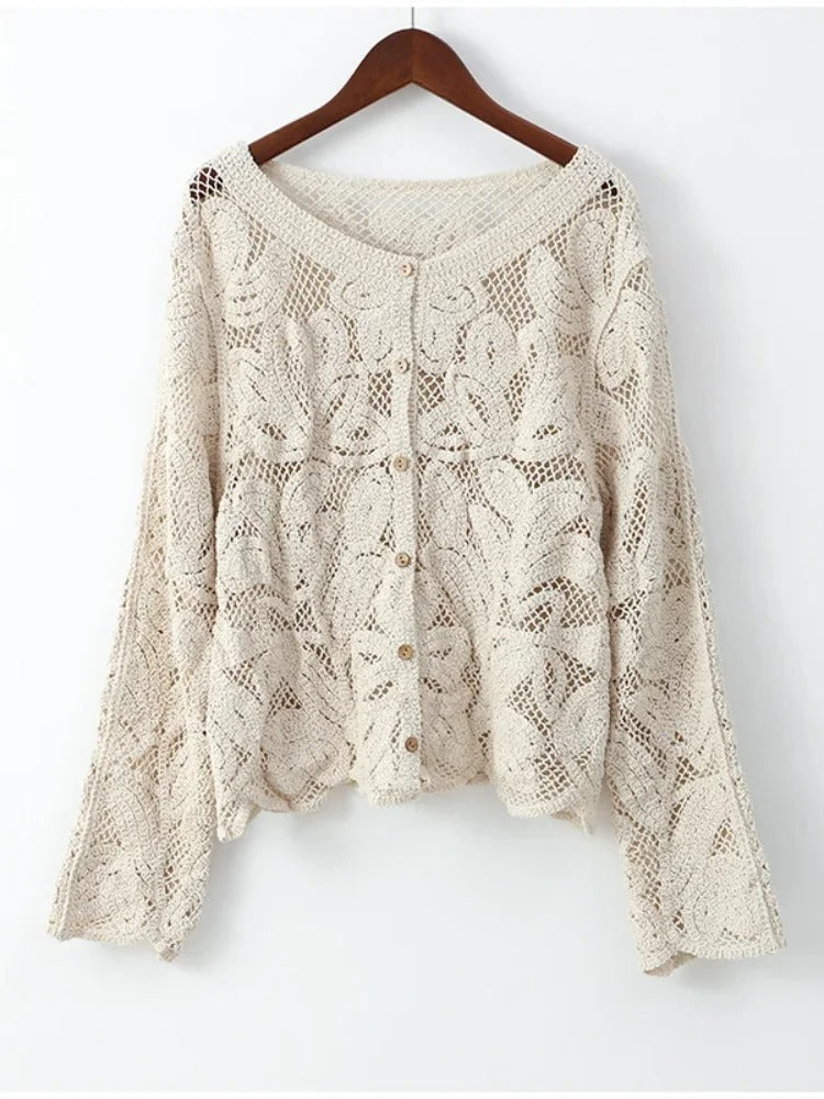 Mila™ - Hand-crocheted cardigan