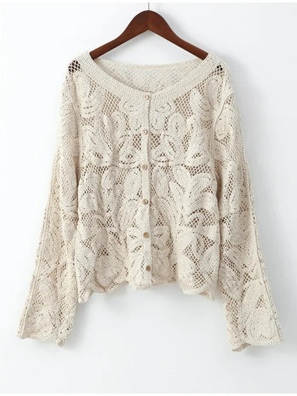 Mila™ - Hand-crocheted cardigan