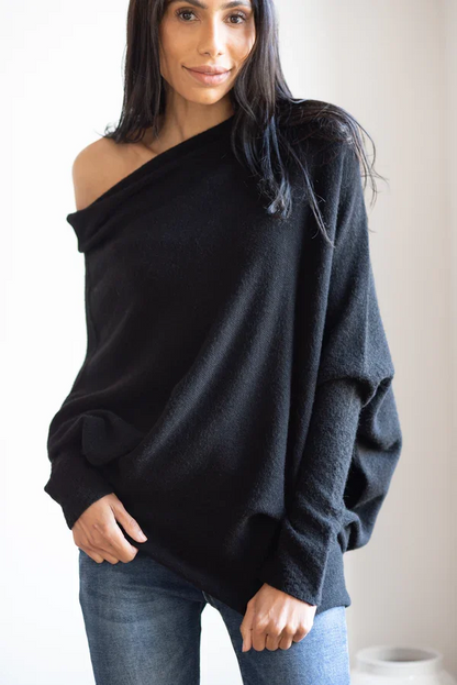 Mariemi™ | Asymmetric Draped Sweater