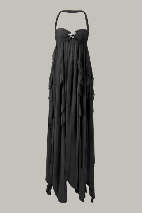 Elegant flowing maxi dress for women 