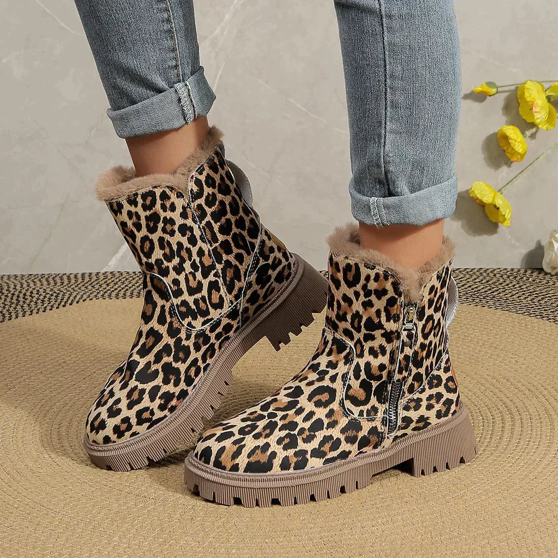Stylish leopard print ankle boots for trendy outfits 