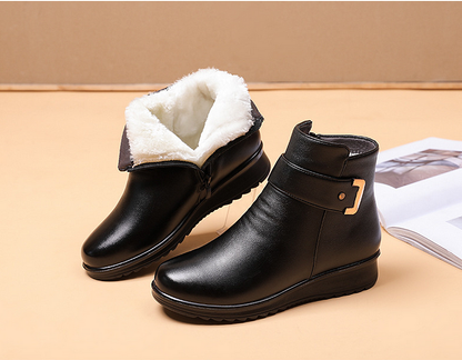 Genuine leather orthopedic boots for comfortable support 