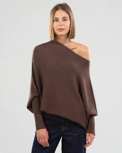 Mariemi™ | Asymmetric Draped Sweater
