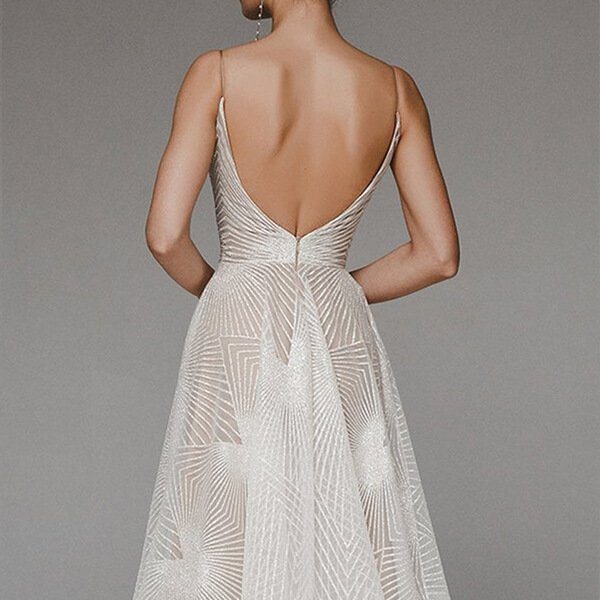 Silky spaghetti strap dress for an elegant summer style 