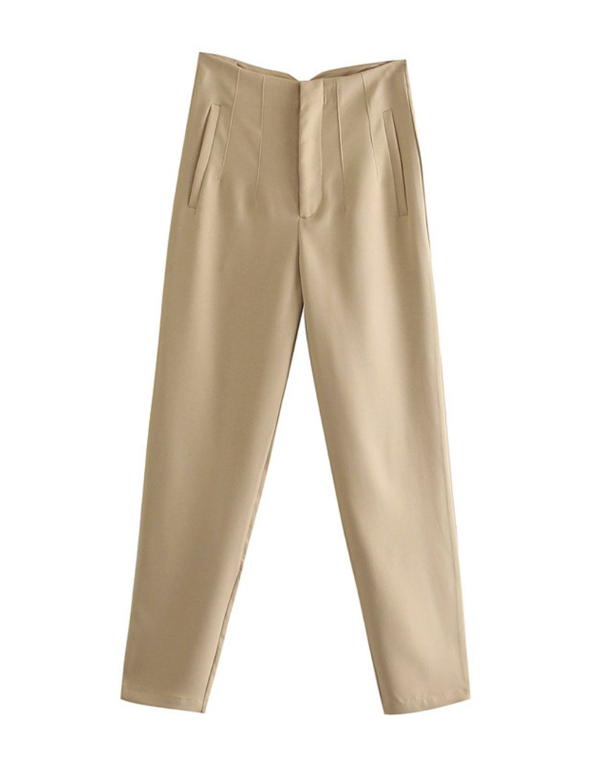 Elegant women's office trousers without ironing