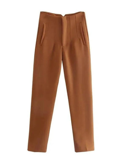 Elegant women's office trousers without ironing