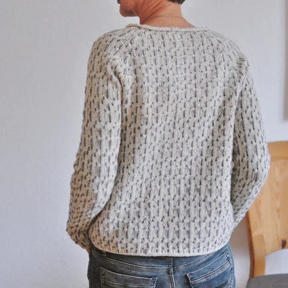 Cozy, elegant knit sweater for women 