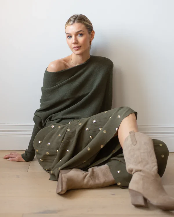 Mariemi™ | Asymmetric Draped Sweater