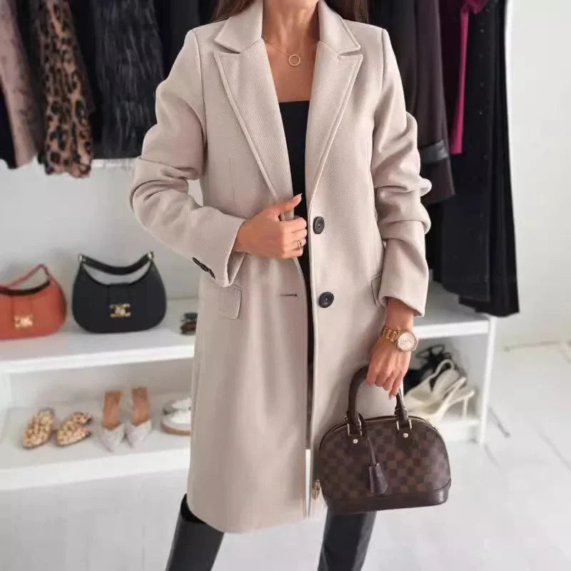 Stylish long winter coat for women 
