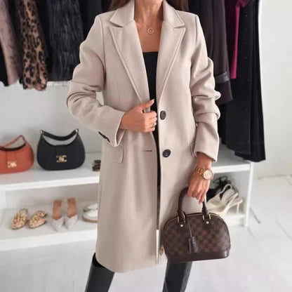 Stylish long winter coat for women 