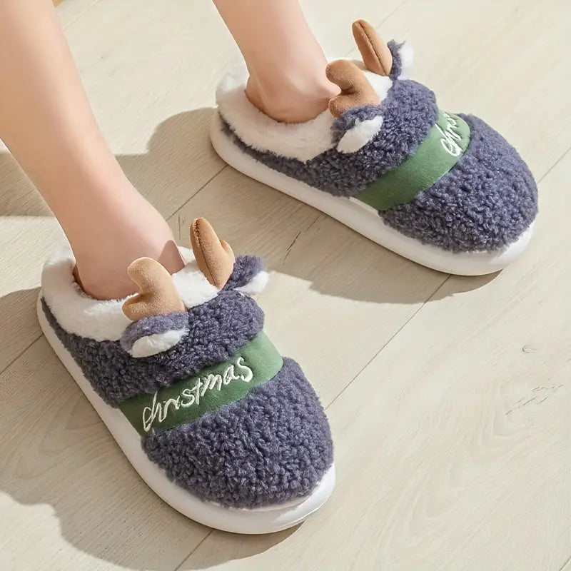 MerryFit™ - Christmas Reindeer Slippers