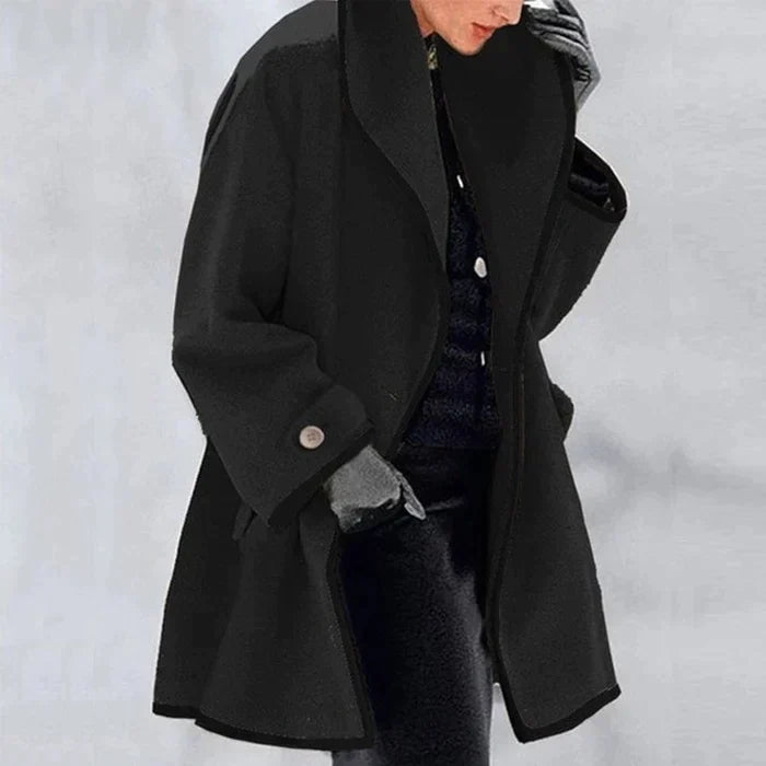 Classic wool blend coat for autumn and winter 