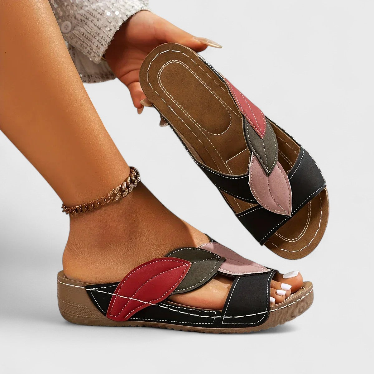 Orthopedic slip-on sandals for all-day comfort 