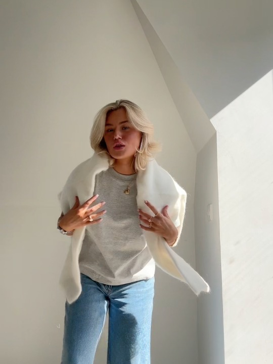 Cozy soft mohair knit sweater 