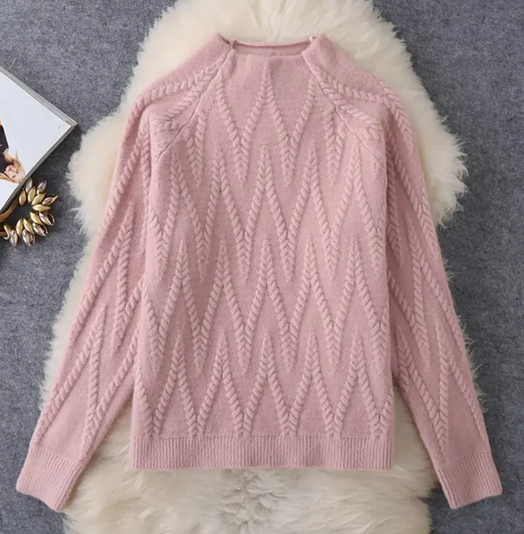 Katy™ - Pink Two-Piece Long Sleeve Set