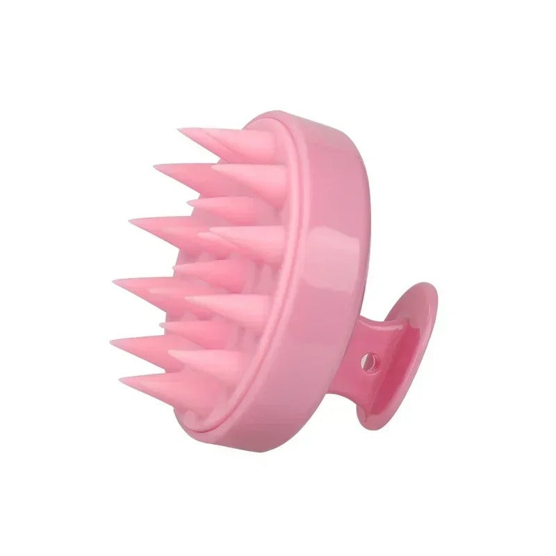 Silicone shampoo brush and scalp massage comb