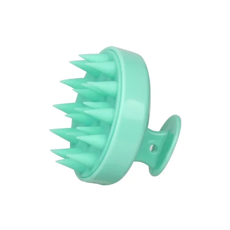 Silicone shampoo brush and scalp massage comb
