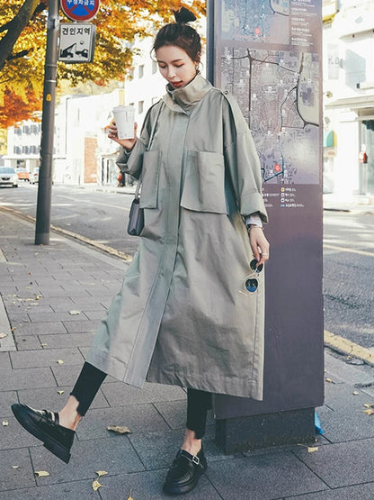 Karla | Long coat with hood