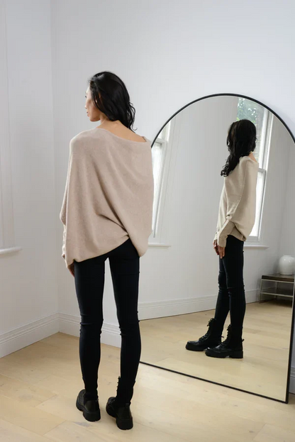Mariemi™ | Asymmetric Draped Sweater