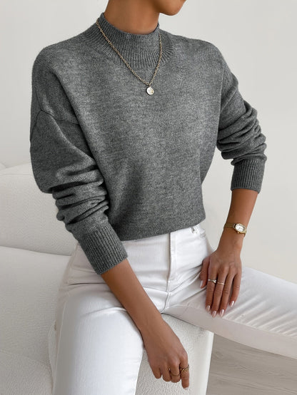 Cozy, elegant roll-neck sweater 