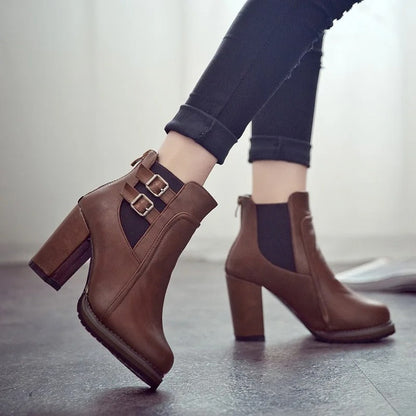Greta™ - Block heel ankle boots for style