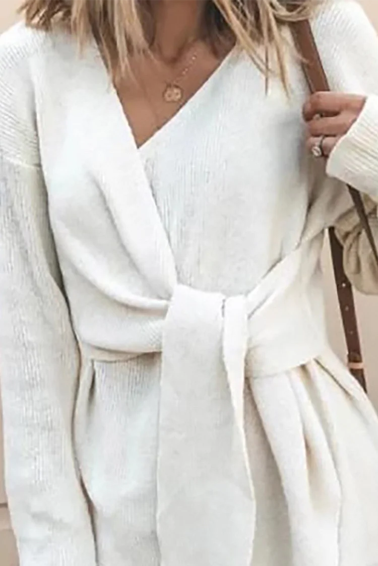 Maja™ - Casual, solid patchwork cardigan