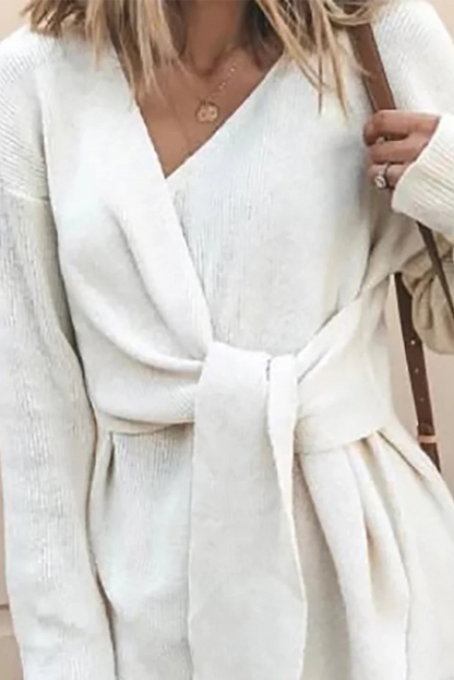 Maja™ - Casual, solid patchwork cardigan