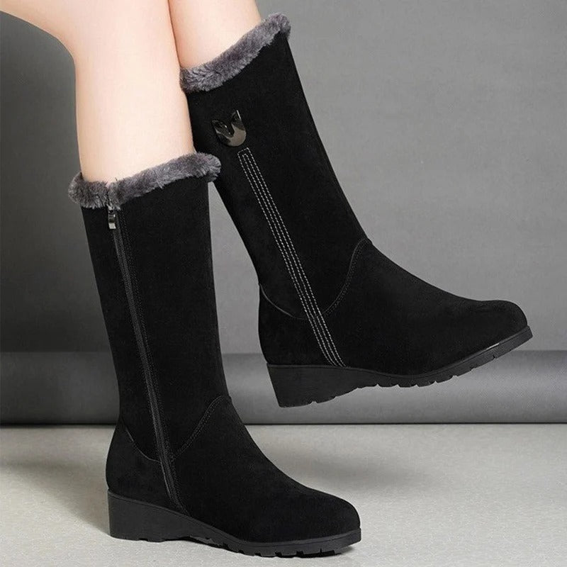 Adler™ – Cozy winter boots with fur collar