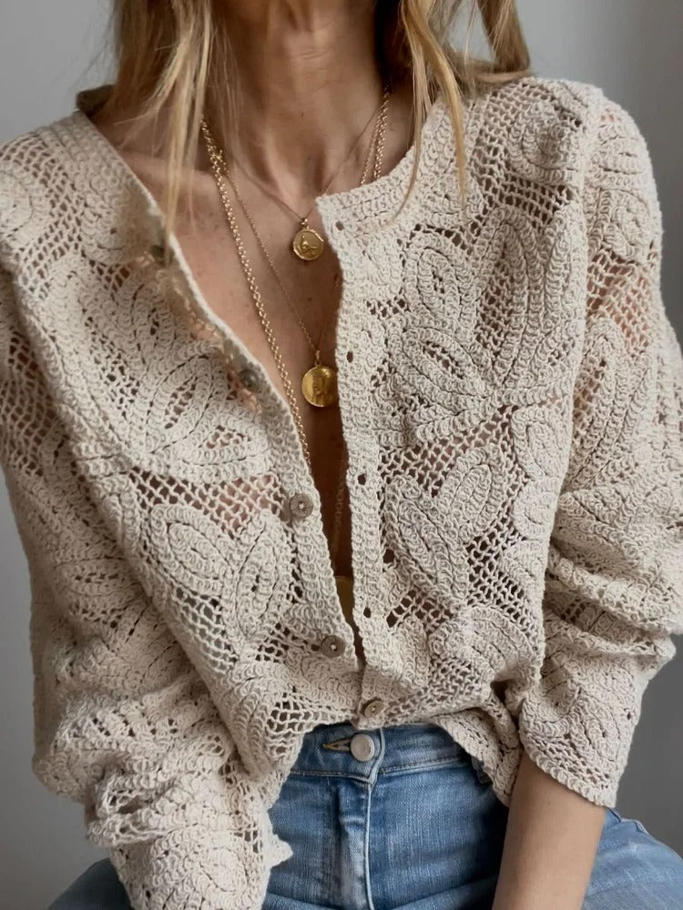 Mila™ - Hand-crocheted cardigan