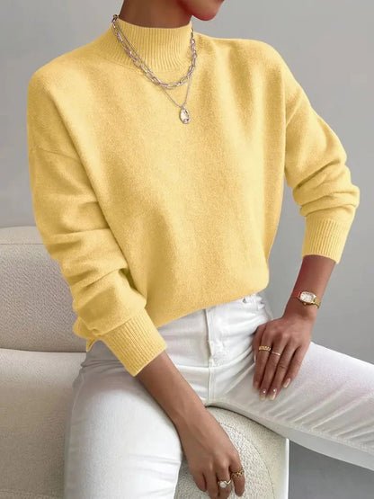Cozy, elegant roll-neck sweater 