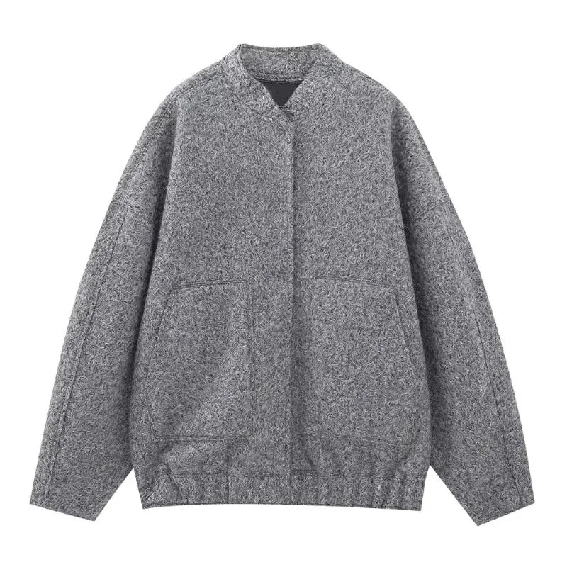 Serena™ – Fluffy oversized jacket with pockets