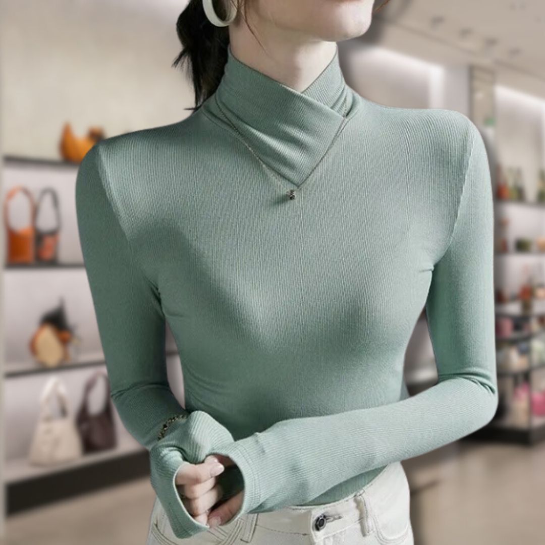Karen™ - Women's Threaded Turtleneck Sweater 