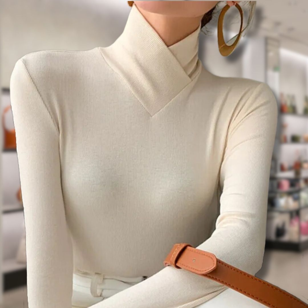 Karen™ - Women's Threaded Turtleneck Sweater 